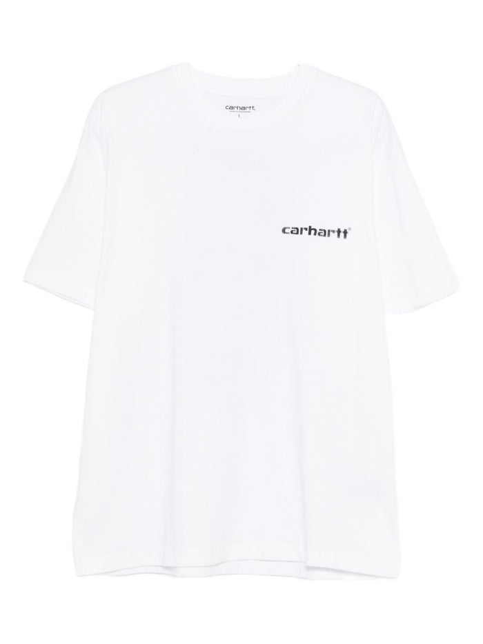 Carhartt Wip Logo Cotton T-Shirt