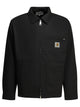 Carhartt Wip Postal Black Polyester Cotton Overshirt Jacket