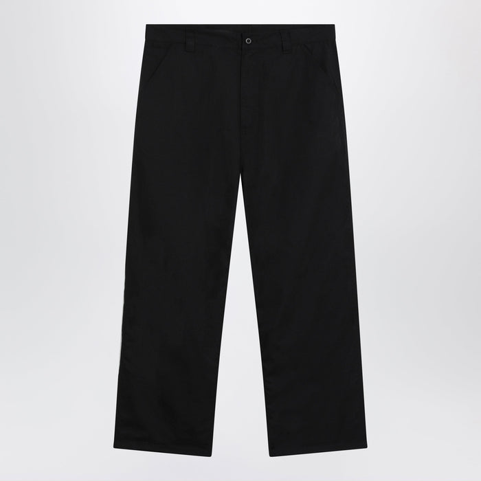 Carhartt Wip Postal Single Knee Work Pants In Polycotton Black