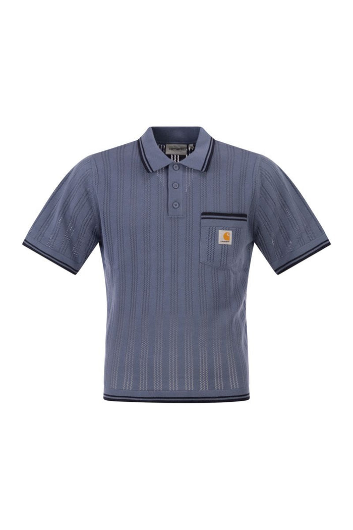 Carhartt Wip Cotton Polo Shirt With Contrasting Trim