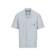 Carhartt Wip Blue Leavel Cotton Shirt