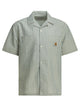 Carhartt Wip Leavel Casual Blue Cotton Polyester Shirt