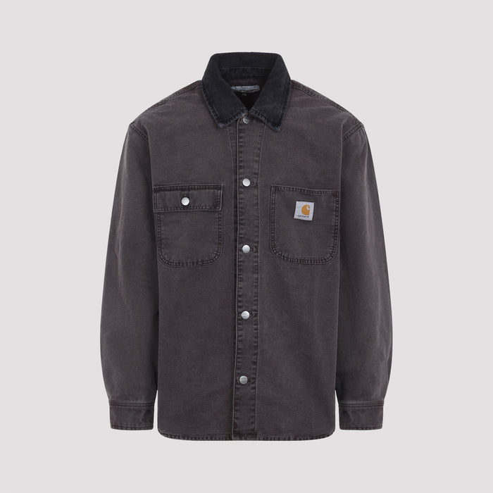 Carhartt Wip Black Mitch Shirt Cotton Jacket
