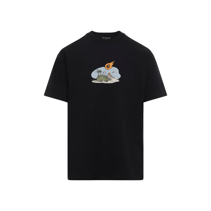 Carhartt Wip Black Cotton Short Sleeves Impact T-Shirt
