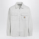 Carhartt Wip Mercer Striped Cotton Shirt Jacket In White