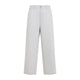 Carhartt Wip Mercer Stripe Graphite Wax Grey Cotton Mercer Single Knee Pants