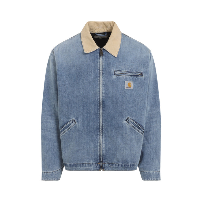 Carhartt Wip Blue Og Detroit Cotton Jacket