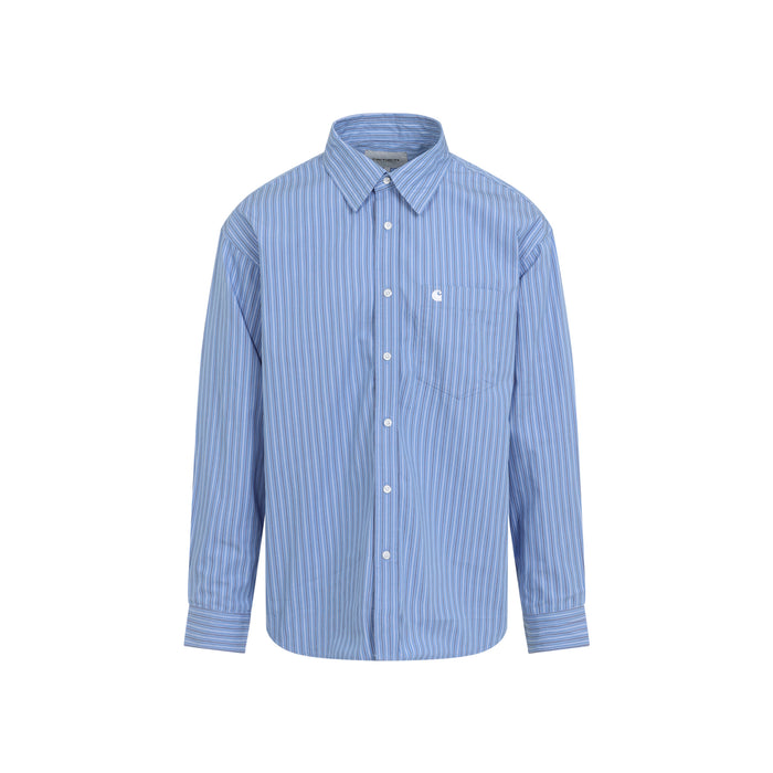 Carhartt Wip Keene Stripe Curacao L/S Keene Shirt