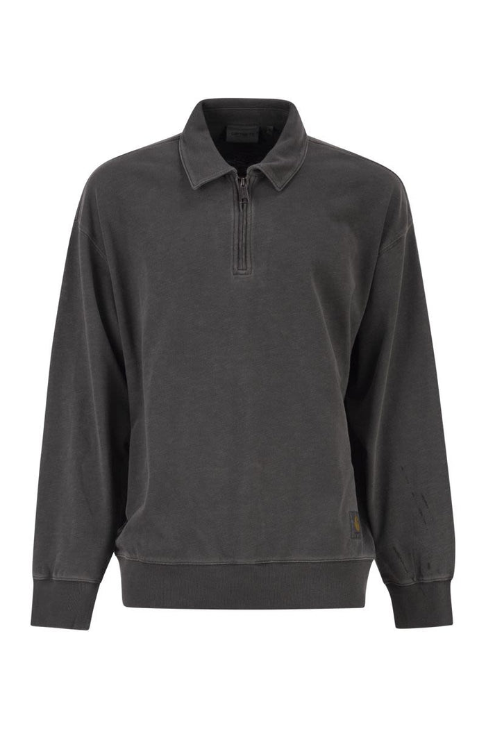 Carhartt Wip Faded Cotton Half-Zip Sweatshirt