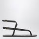 Manebí Black Smooth Leather Crossover Sandals