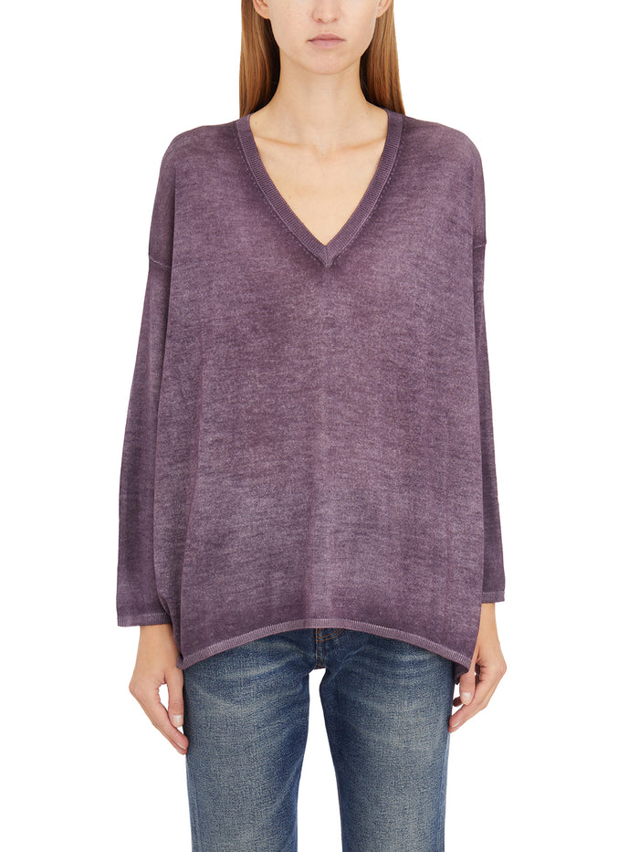 Avant Toi Maglia Scollo A V In Cashmere E Seta