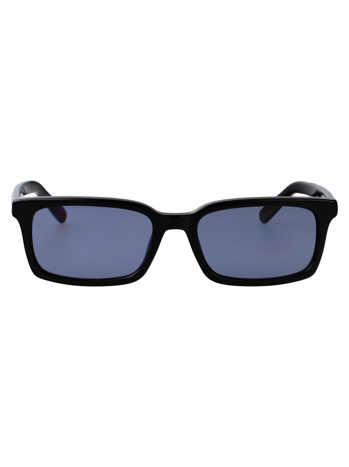 Maison Margiela Noir And Azure Acetate Sunglasses