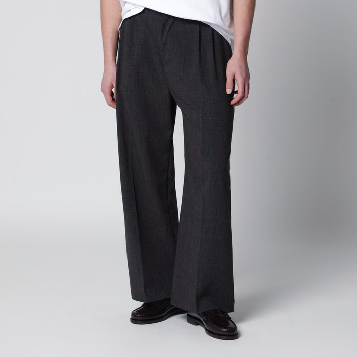 Thestroy Dark Grey Inno Trousers In Viscose Blend