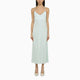 Ivy Oak Noel Light Aqua Satin Dress