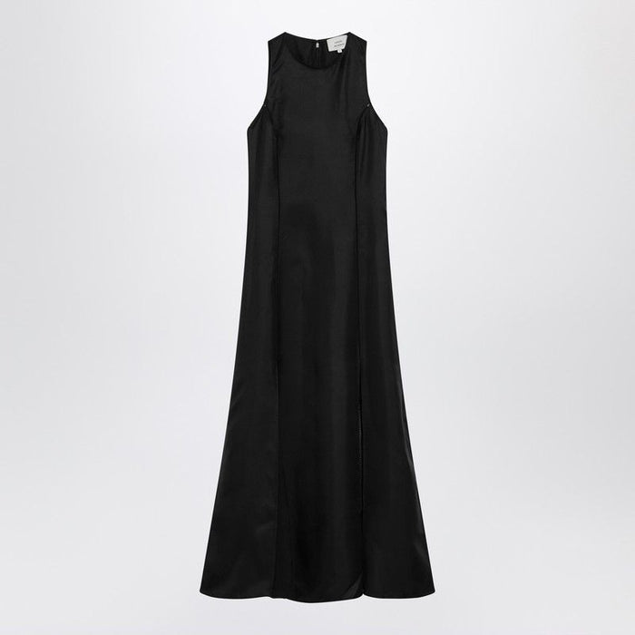 Loulou De Saison Abito Iraka In Twill Di Seta Nero