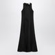 Loulou De Saison Iraka Dress In Black Silk Twill