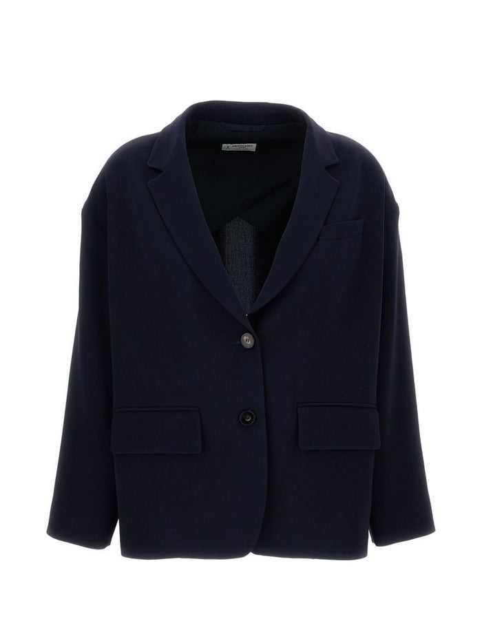 Alberto Biani Single-Breasted Blazer Jacket