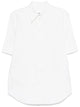 Jil Sander White Pleated Wide Shirt