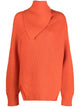 Jil Sander Long Sleeves Foulard Neck Cardigan