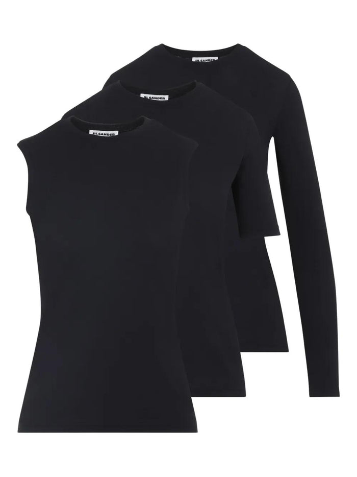 Jil Sander Pack Tres Camisetas Negro