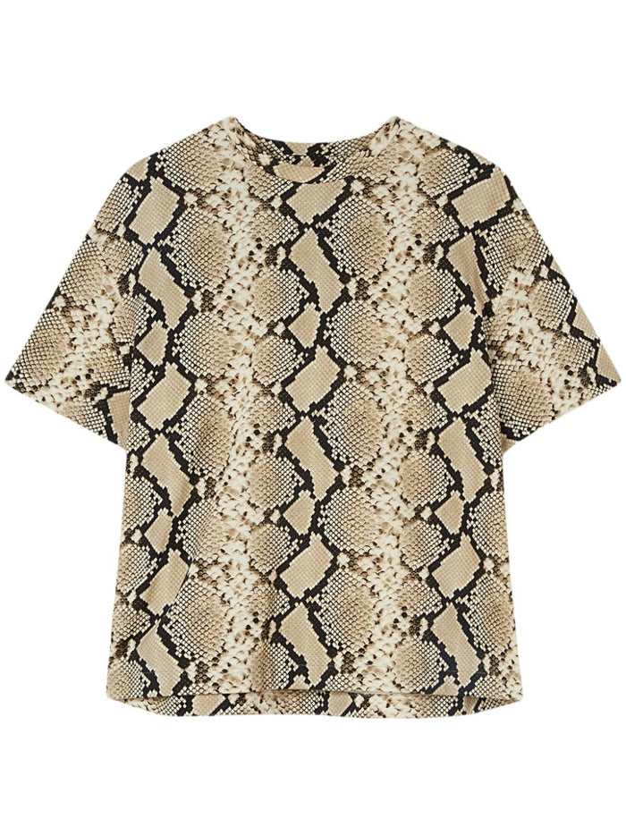 Jil Sander T Shirt With Animal Pattern