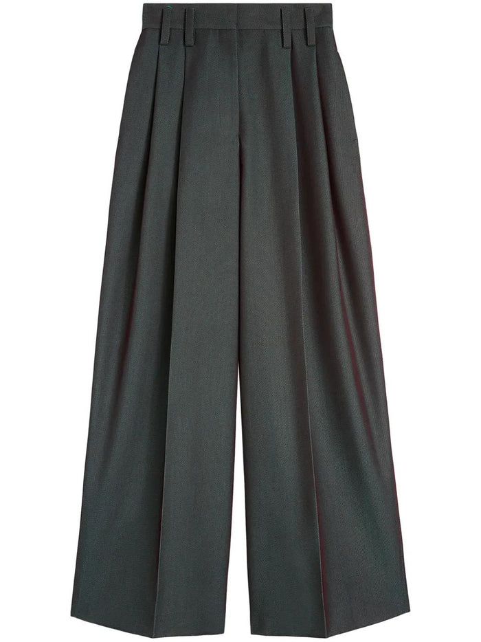 Jil Sander Pantalon Pierna Ancha Verde