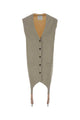 Moschino Couture Two-Tone Wool And Satin Oversize Vest