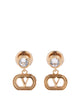 Valentino Garavani Gold Ovalette Swarovski Earrings