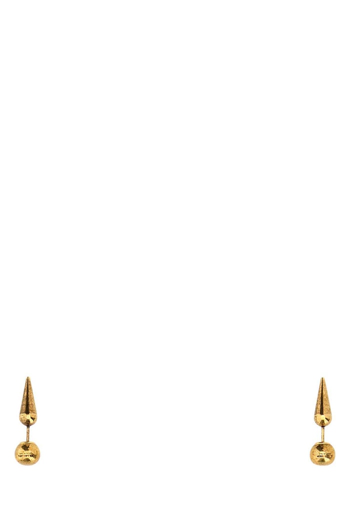 Jil Sander Gold Metal Earrings