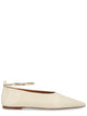 Jil Sander Beige Leather Flats