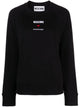 Moschino Couture Black Cotton Sweatshirt