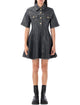 Ganni Shimmery Foil Denim Mini Dress