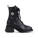 Moncler Gigi Lace-Up Leather Ankle Boots
