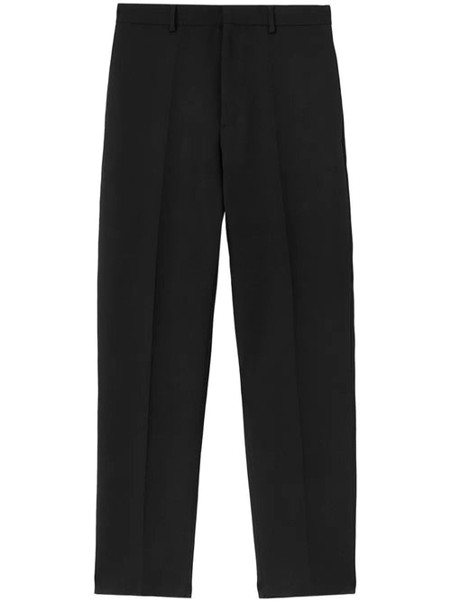 Jil Sander Black Tapered Wool Trousers