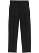 Jil Sander Black Tapered Wool Trousers