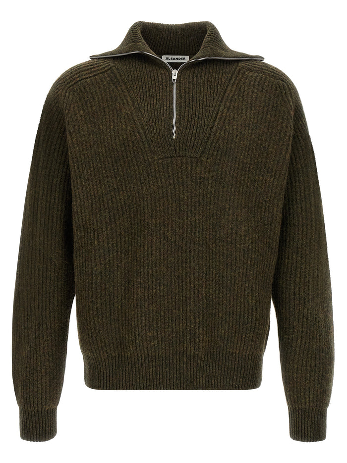 Jil Sander Half-Zip Sweater