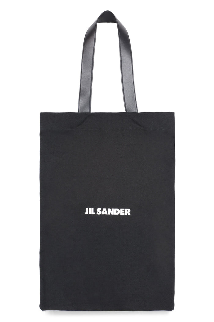 Jil Sander Black Canvas Shopping Bag