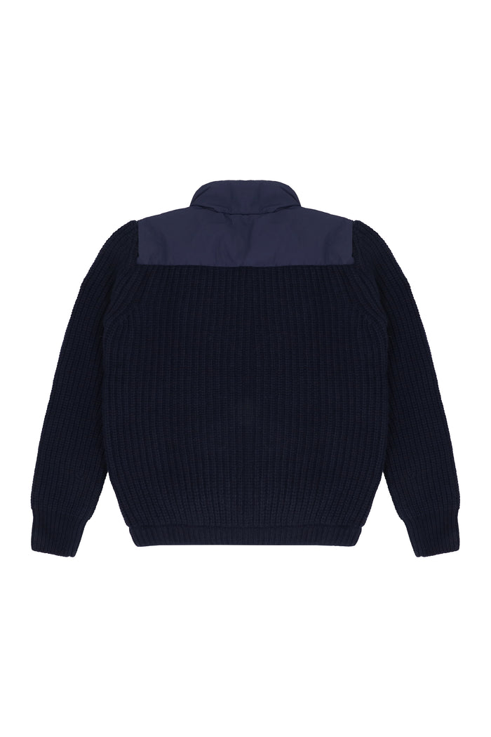 Moncler Kids Cardigan With Padded Front Panel