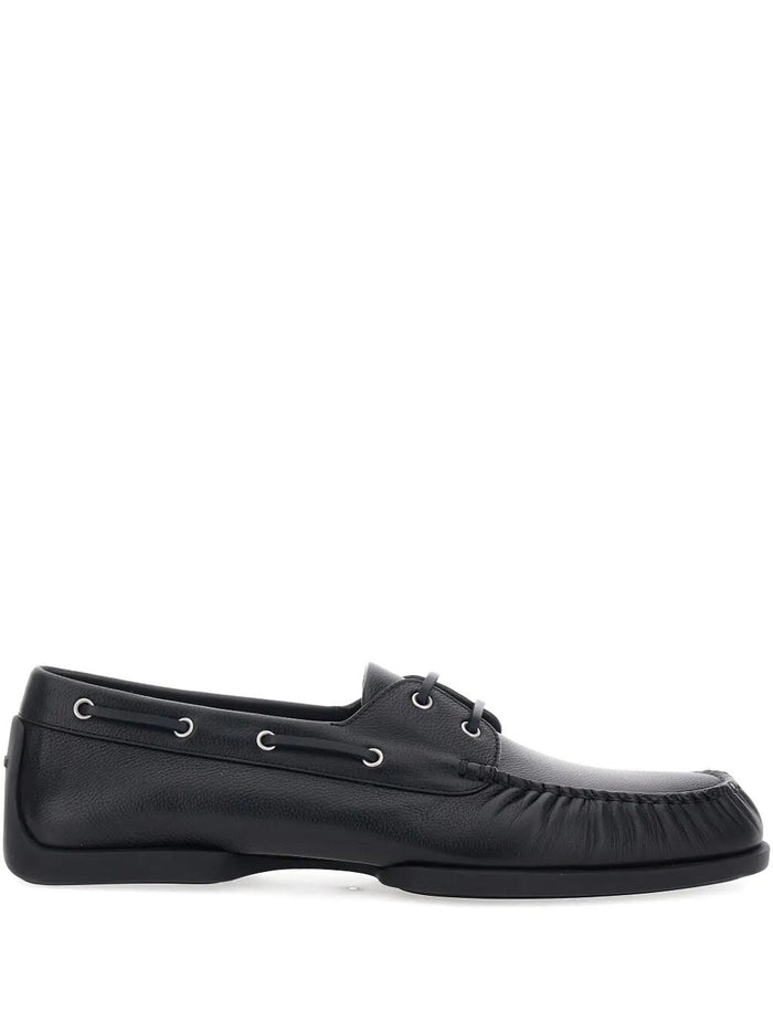 Jil Sander Black Calf Leather Loafers