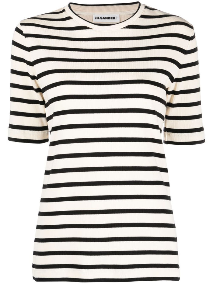 Jil Sander Striped Cotton T-Shirt