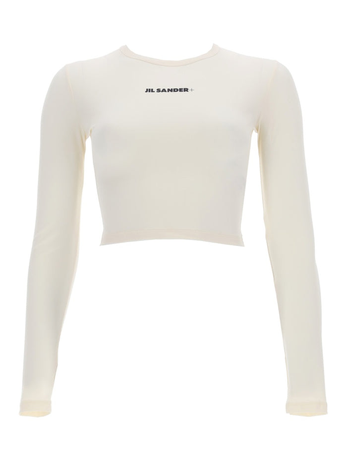 Jil Sander Cropped Top With Logo
