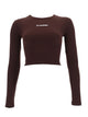 Jil Sander Cropped Top With Logo