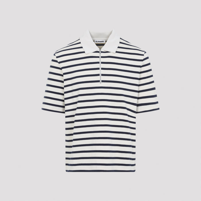 Jil Sander Blue Cotton T-Shirt