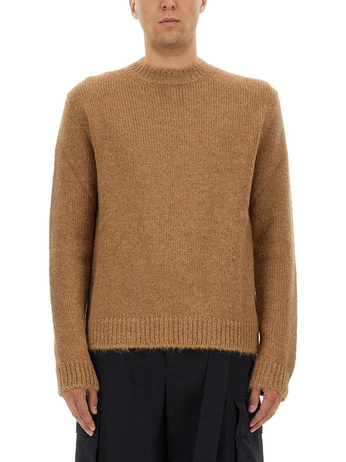 Jil Sander Beige Alpaca Wool Sweaters