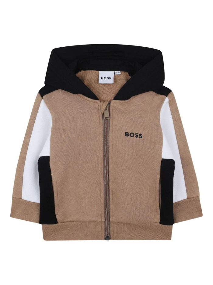 Hugo Boss Logo Zip-Up Hoodie