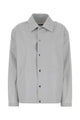 Jil Sander  Light Grey Cotton Taffeta Jacket With Logo