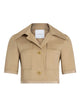 Patou Short-Sleeved Cotton Cropped Jacket