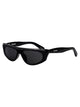 Jacquemus Black/ Silver/ Grey Acetate Sunglasses