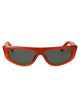 Jacquemus Metallic Coffee/ Silver/ Navy Acetate Sunglasses