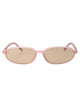 Jacquemus Sanded Blush/ Silver/ Mink Acetate Sunglasses